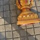 Decorative plaster column - gold lamp base - Creation JP France