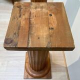 Large French Neoclassical Columns in Pine Wood, 1910, Set of 2