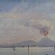 Oil on wood by Riccardo Capone fishermen Italy 50s 60s