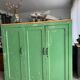 Meuble de métier en bois vintage