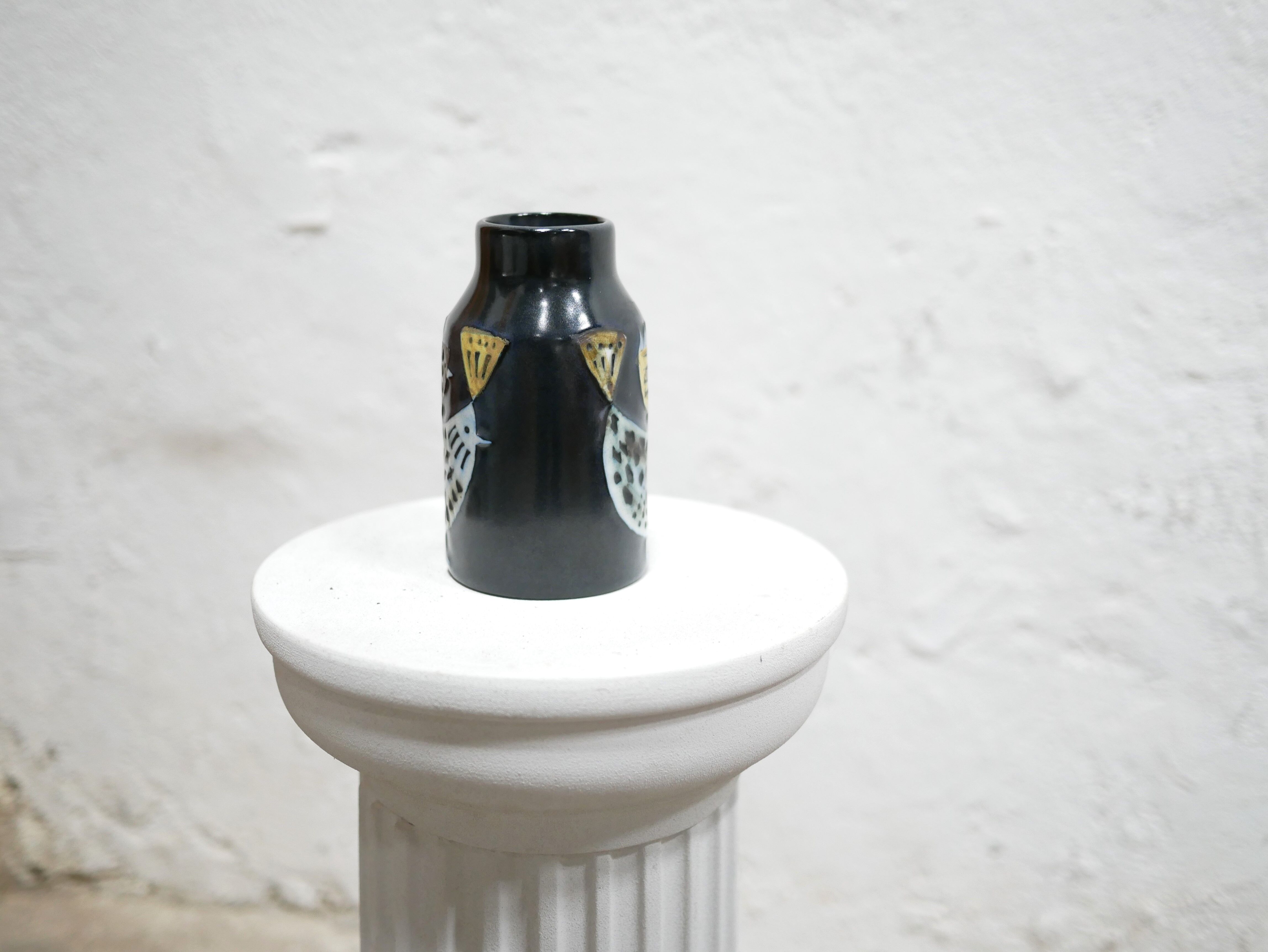 Vintage Scandinavian ceramic vase by Lisa Larson for Gustavsberg
