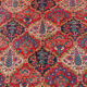 Ancient Persian Oriental rug handmade baktiari 3.00 x 2.07 m