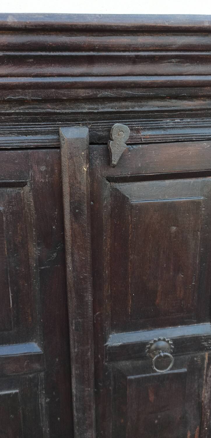 Old dark wooden cabinet