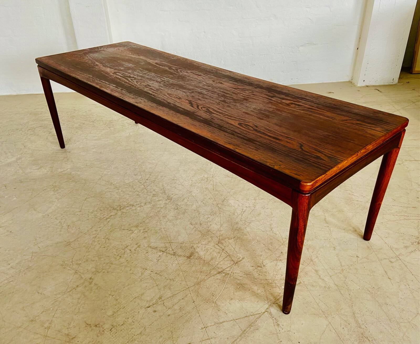 Vintage Danish mid-century rosewood coffee table 1970s