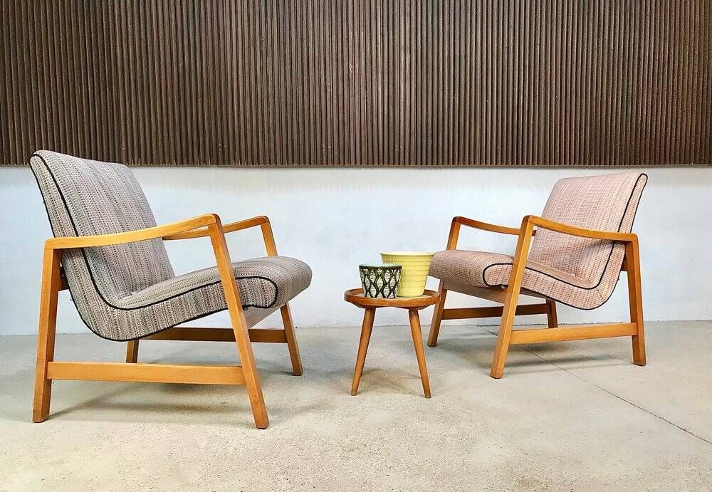 Ensemble de 2 fauteuils faciles modèle Vostra 602 de style mid-century par Jens Risom pour Knoll