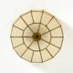 Beautiful round Mid-Century Modern ceiling or wall lamp made of Capiz