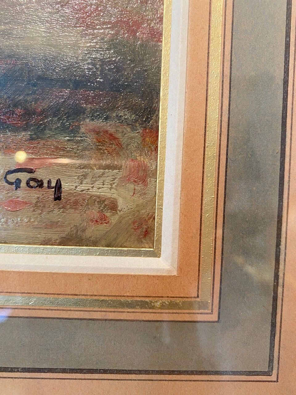 Old painting, still life with cloves by Abel Gay (1877-1961)