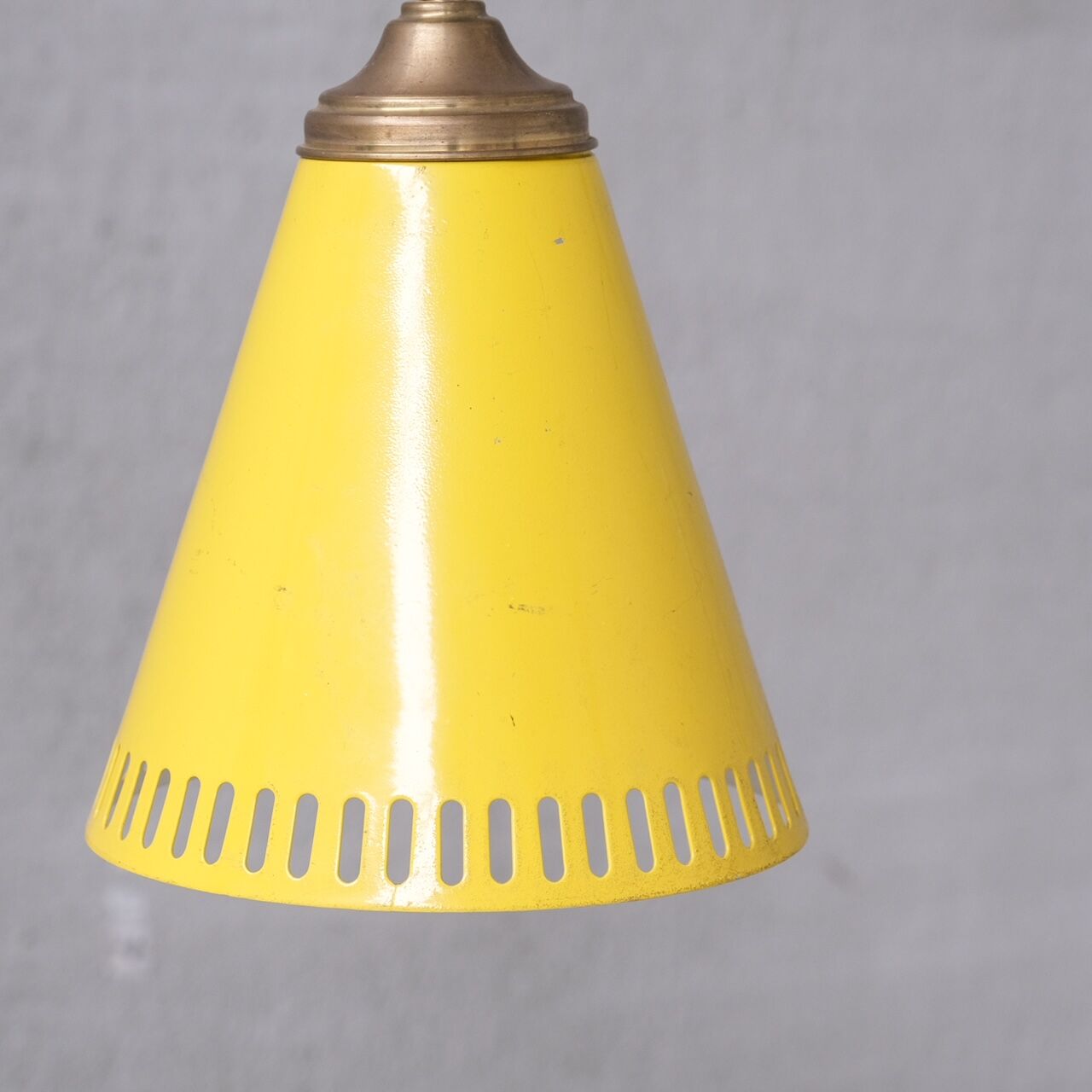 New Old Stock Mid-Century Metal Pendant Shade Lights (6 available)