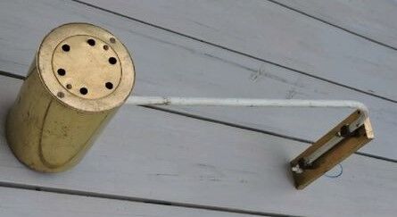 Lampe applique tuyau rotule vintage 1950 laiton