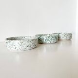 Set of 3 terrazzo ceramic cups