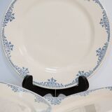 Set of 8 flat plates "earthenware of rocks"