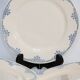 Set of 8 flat plates "earthenware of rocks"
