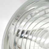 Ceiling lamp or wall lamp Holophane white opaline glass 1970 diameter 30cm