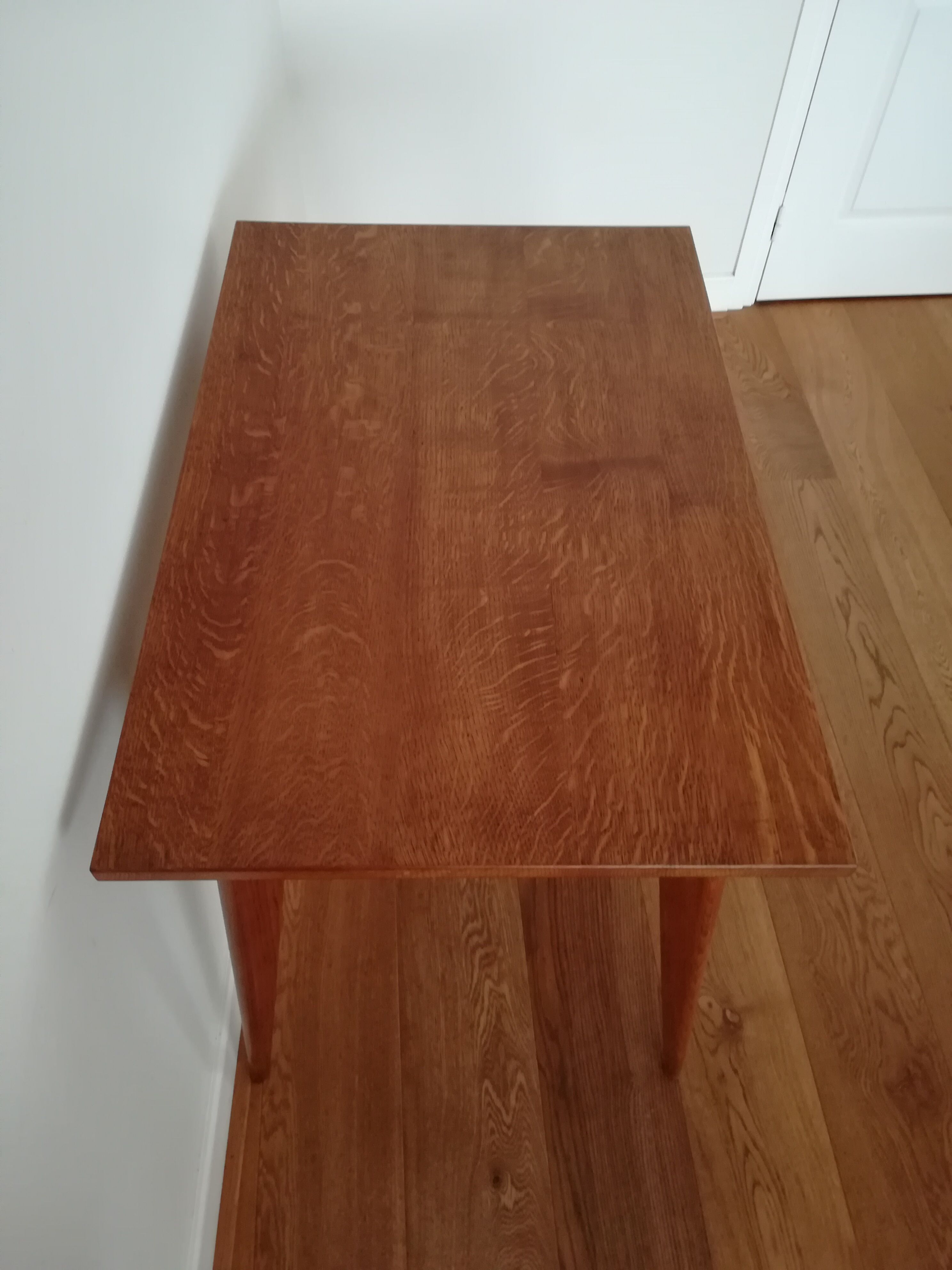 Solid oak side table