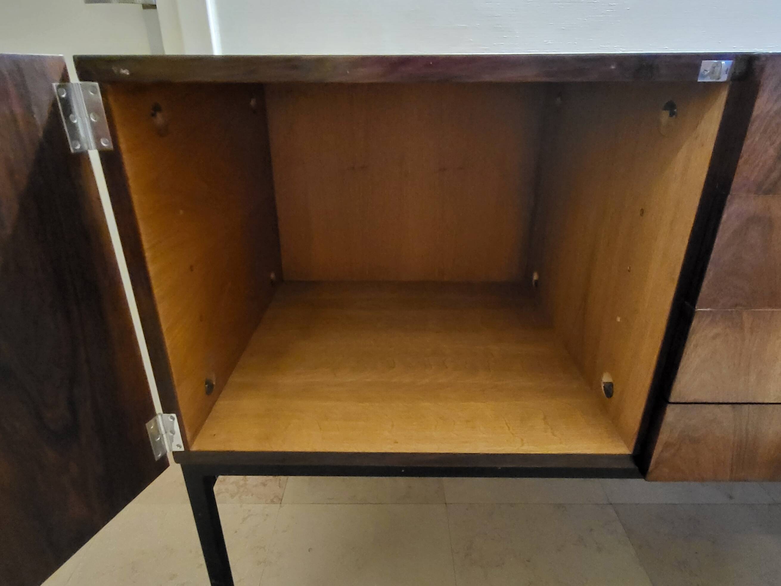 Roche Bobois sideboard designed by Alain Richard in rosewood, France 1960