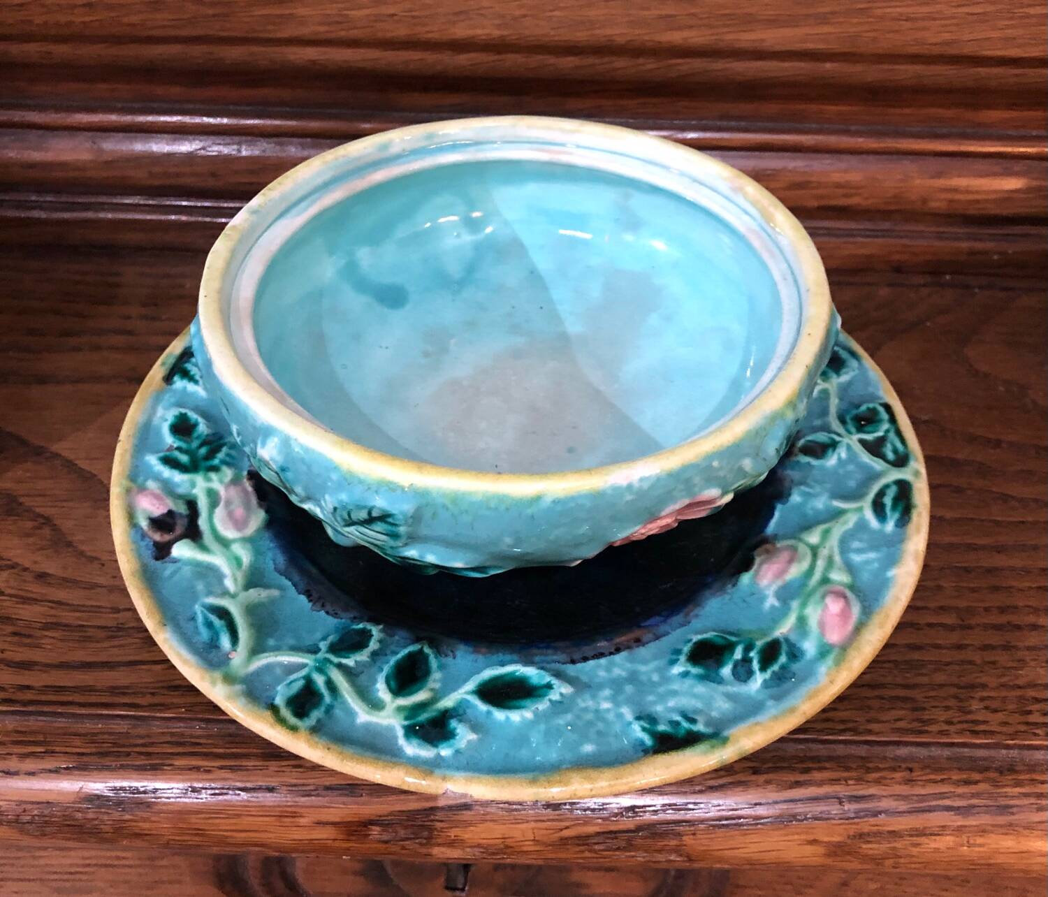 Majolica Barbotine Box George Jones