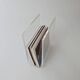 Magazine rack in plastic glass, vintage 1970s design by David Lang.