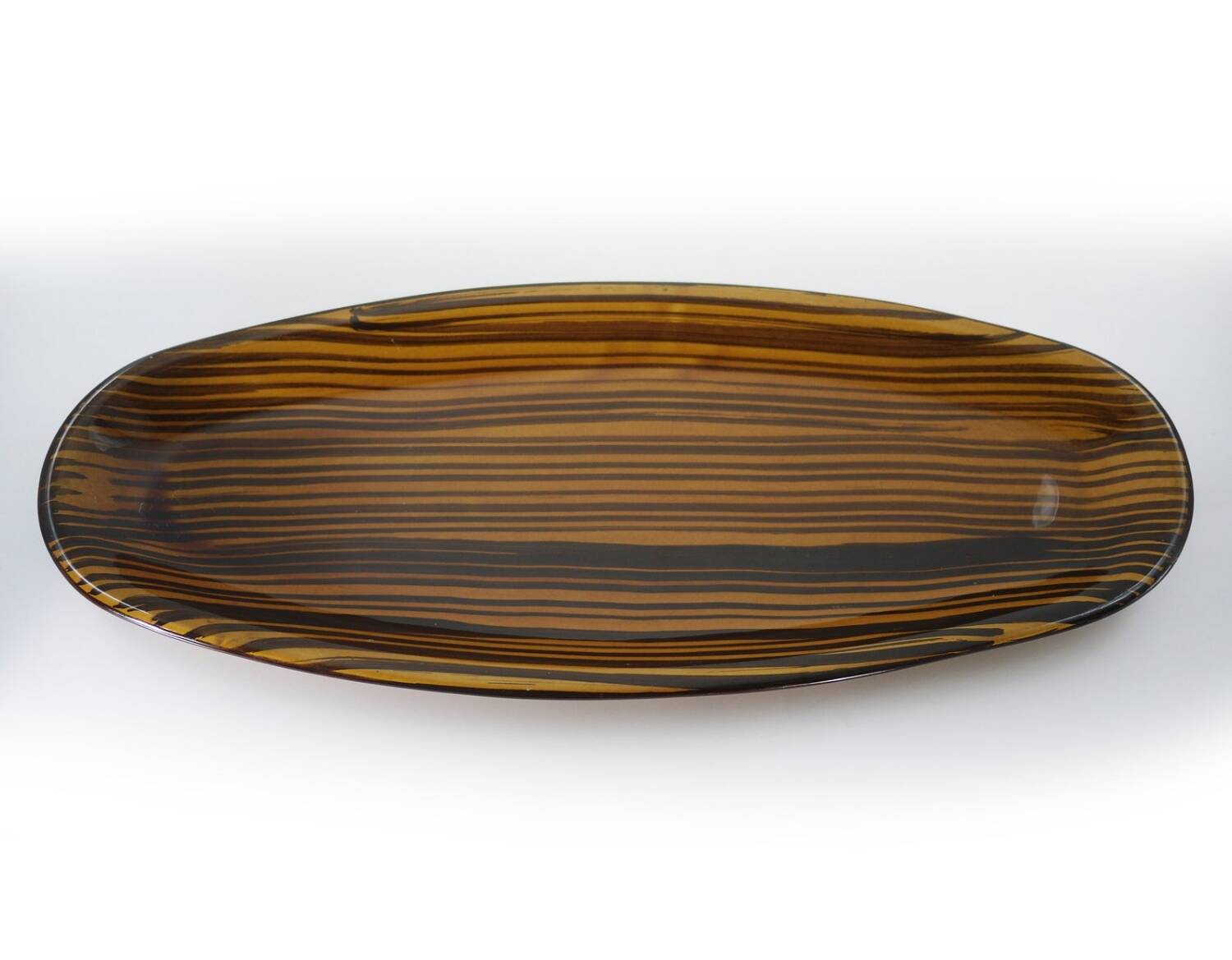 Grand plat vintage en céramique Domino Design by Sarreguemines