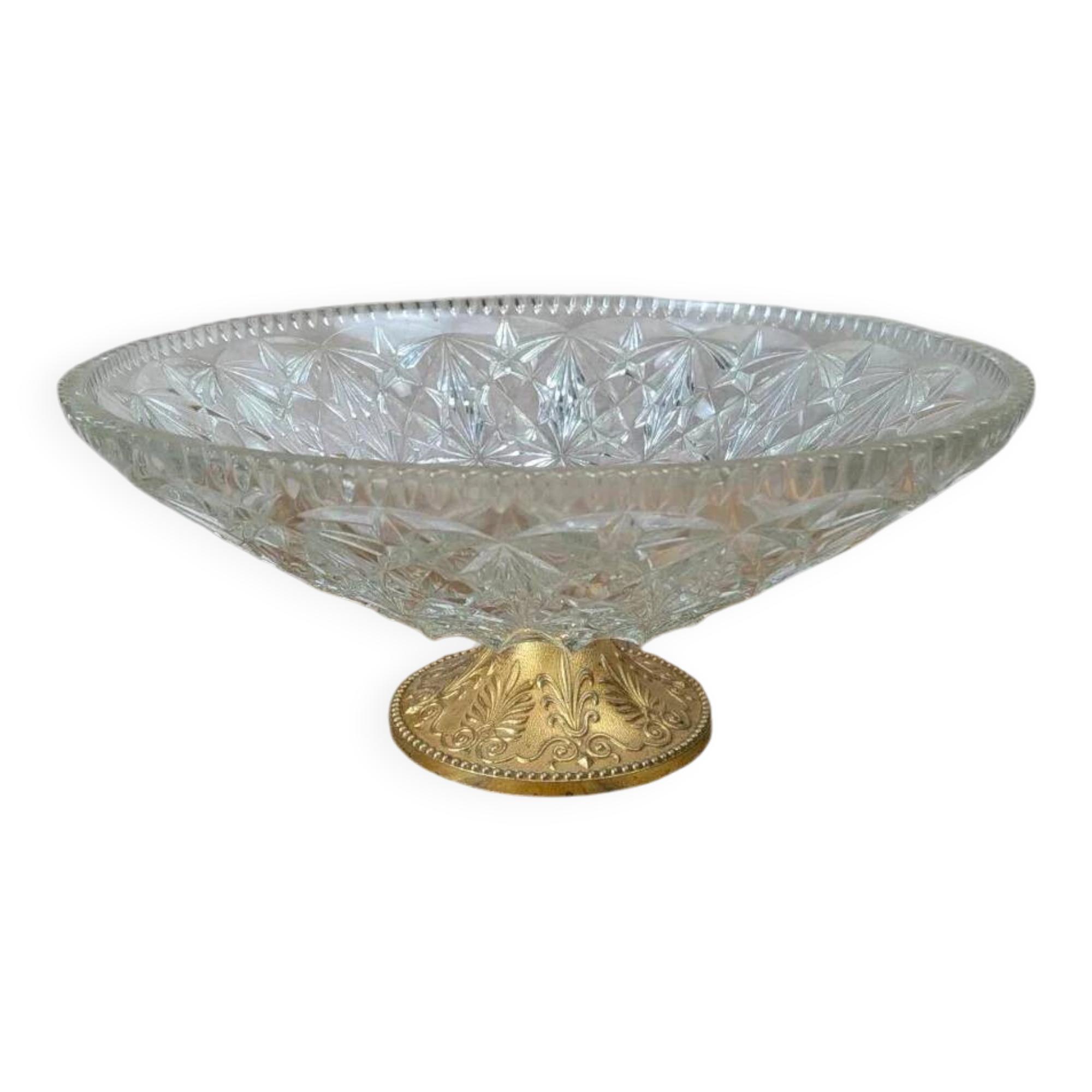 Vintage brass footed bowl