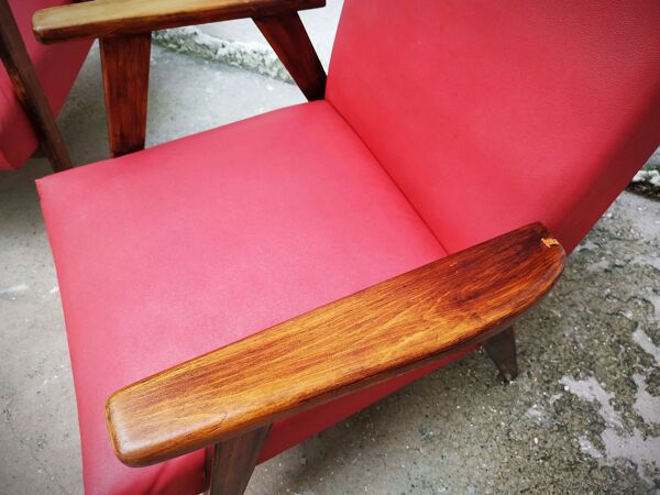 Paire de fauteuils scandinaves