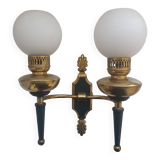 Large empire style double light wall light