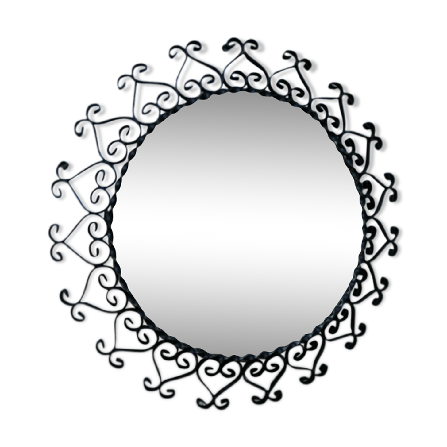 Mirror sun wrought iron 35cm