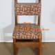 Set of 4 oak chairs, early 20th century monastic style.