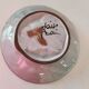 Vintage ceramic bowl – embossed grape pattern in slip style
