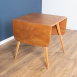 Retro Blonde Ercol Model 383 Dining Table & Four Model 370 Windsor Kitchen Dining Chairs