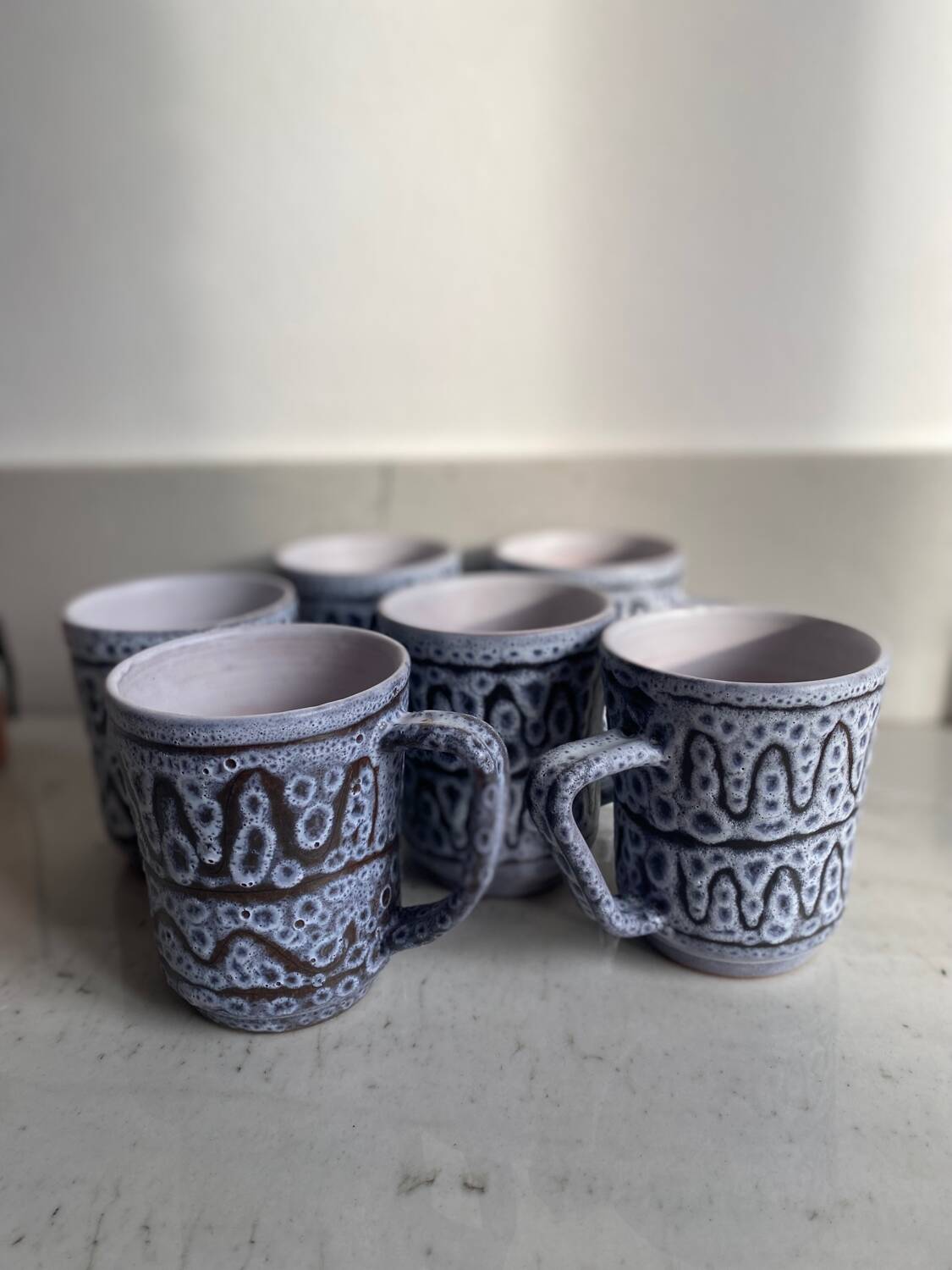 Large ceramic mugs by Jean Austruy