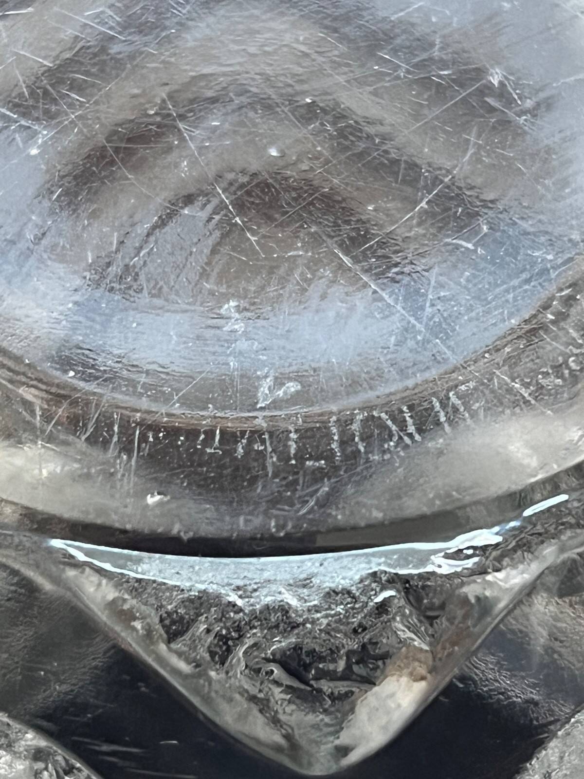 Lalique, vase "Meanders", glass, 1934, signed R.LALIQUE