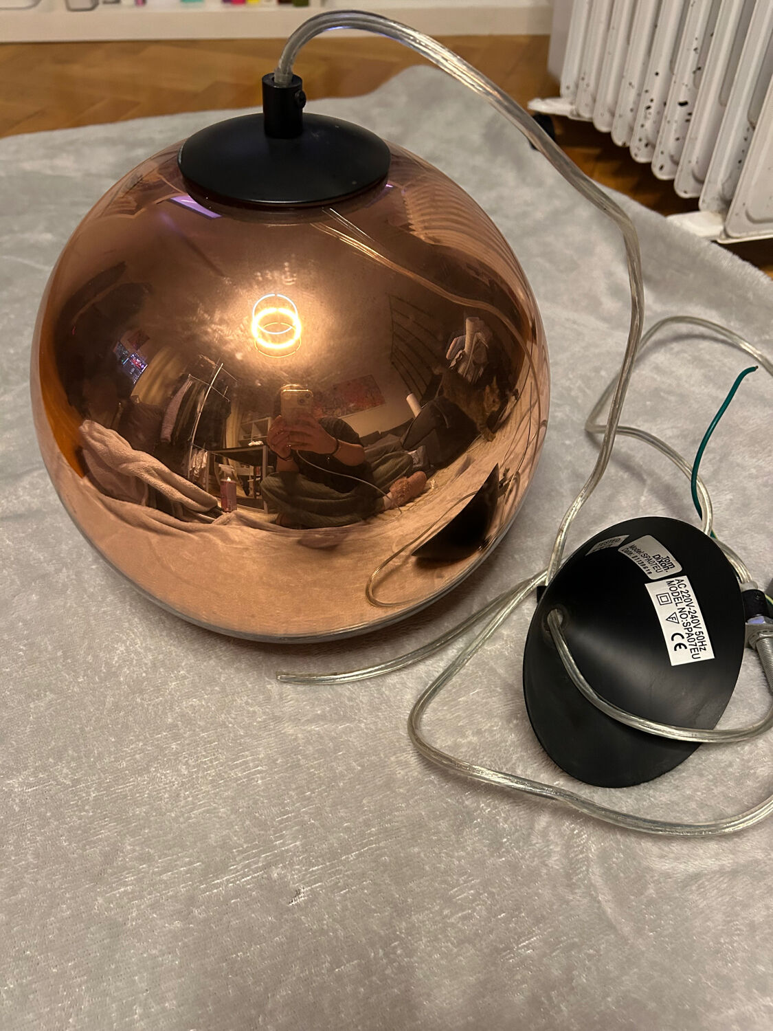 Luminaire plafond Tom Dixon couleur cuivre