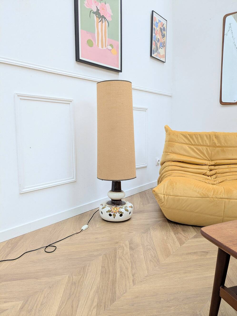Vintage ceramic lamp from the 60s