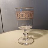 Baccarat glass model engraving 3458 enhanced with fine gold - 13.4 cm