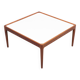 Teak coffee table Laminated top 1960s Scandinavian