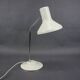 Lampe de bureau ajustable en métal blanc et chrome, datant des années 1970 et provenant de l'AGE (German Space/SPACE)