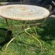 Table jardin fer forgé