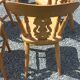 Set of 4 chairs and 1 armchair in mountain style.