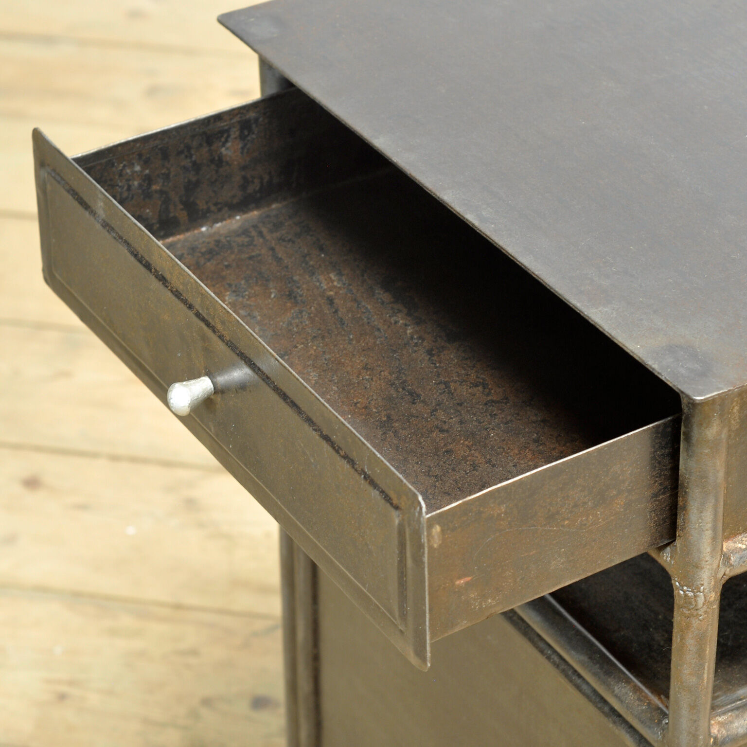 Iron Nightstand, circa 1920