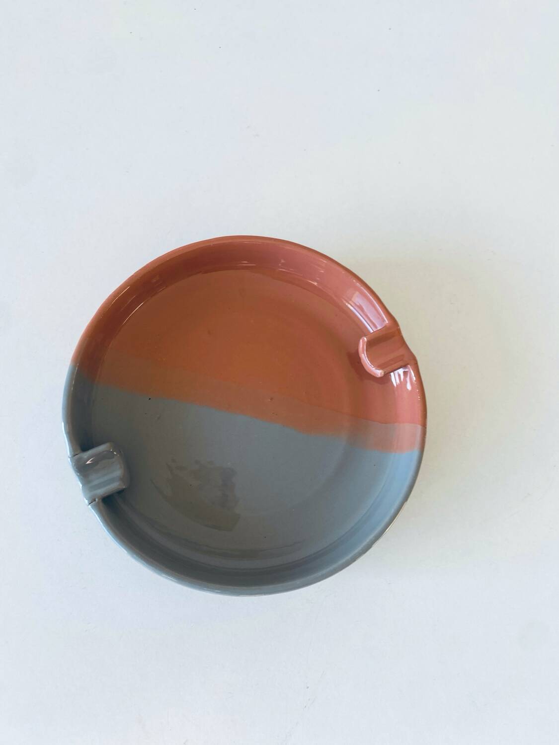 pocket, ceramic ashtray from Tuscany