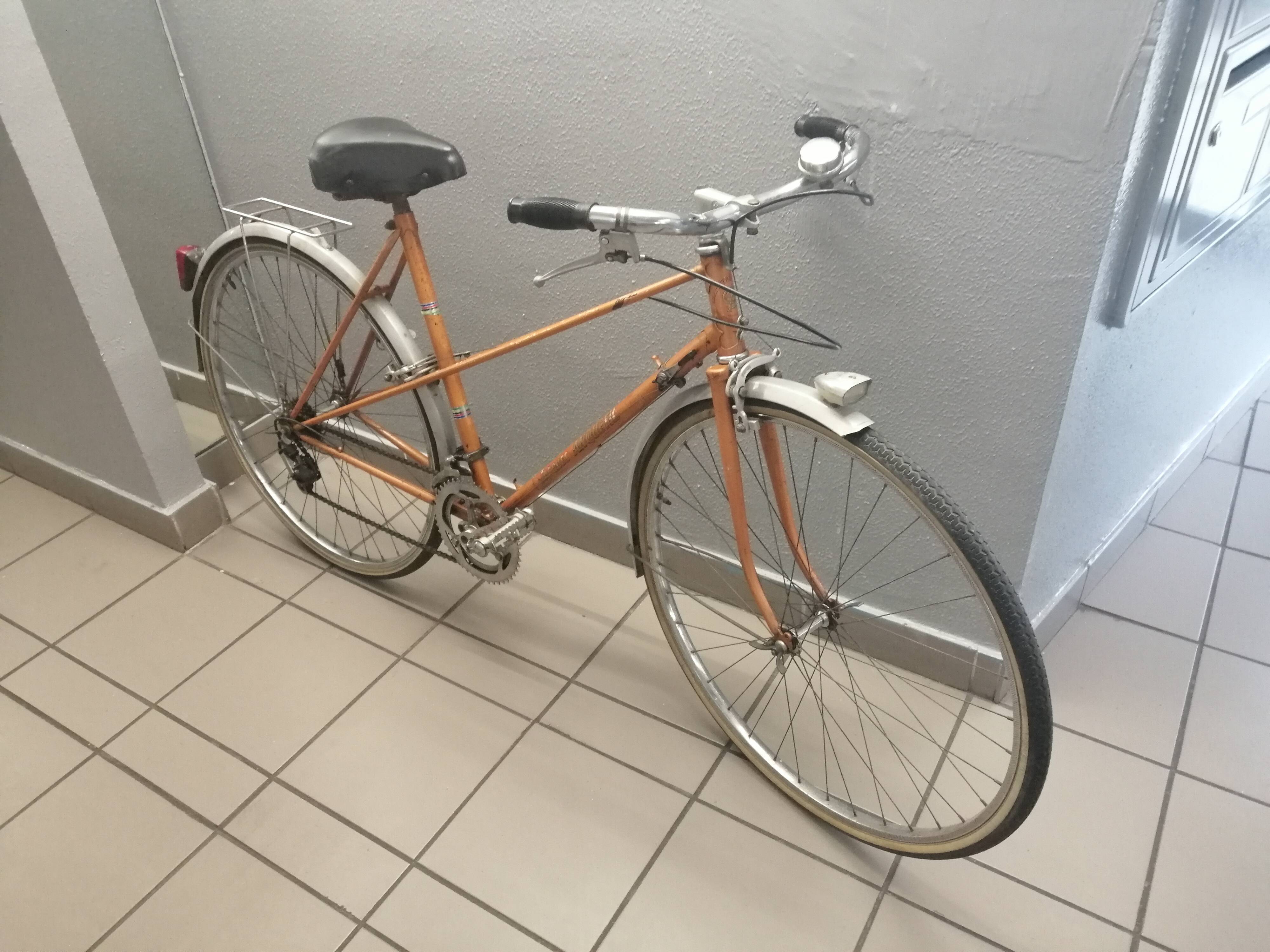 vintage city bike jacques anquetil 2 trays