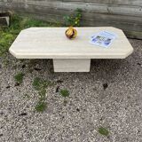 Travertine coffee table