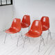 Set of 4 side chairs by Charles & Ray Eames for Herman Miller