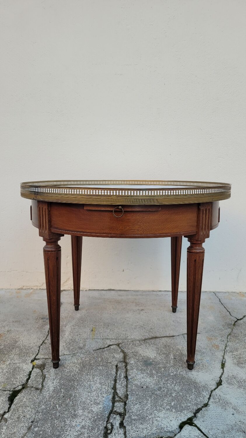 Antique Louis xvi style marble hot water bottle coffee table
