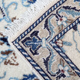 Vintage Nain Area carpet Handwoven Persian Rug- 57x94cm