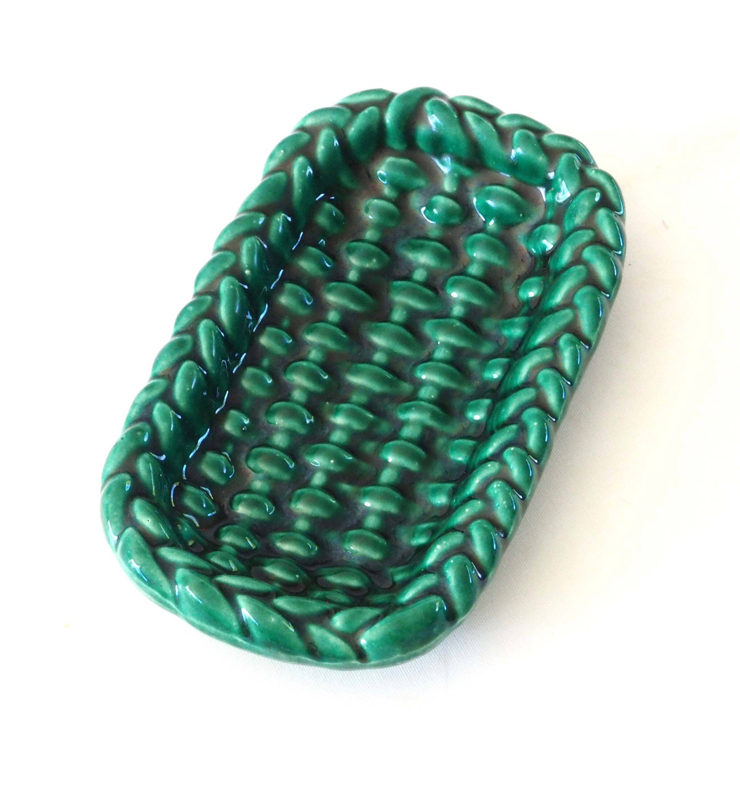Ramequin céramique tressée vert