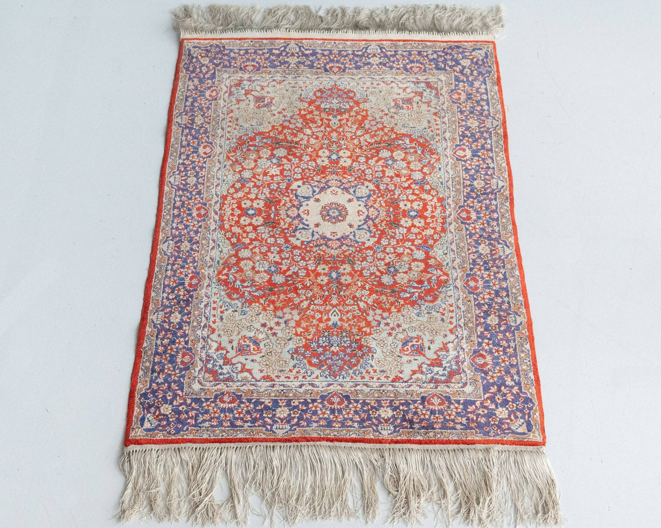 Ghoum Hand Woven Silk - Vintage Rug