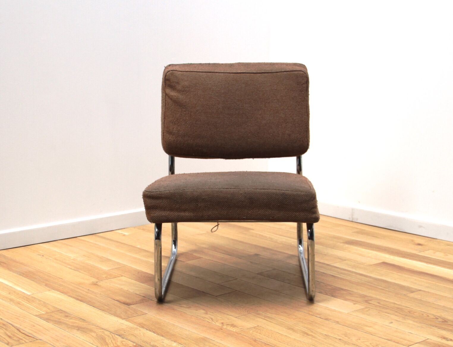 Suite of 3 vintage armchairs 50s