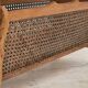 1970s, Danish newspaper side table. Solid oak wood, furniture mesh.