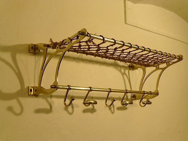 Coat rack brush aluminum 1960